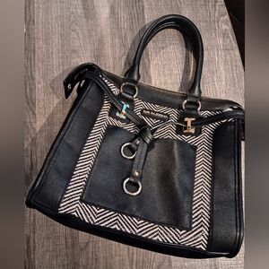 Big Buddha 'Straw Satchel' Handbag